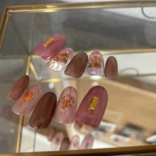 ネイルチップ(キュートなピンク ニュアンスネイル) ネイルチップ（つけ