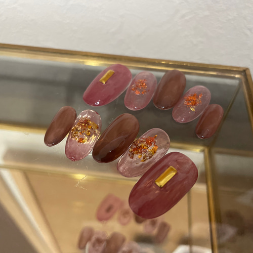 ネイルチップ(キュートなピンク ニュアンスネイル) ネイルチップ（つけ