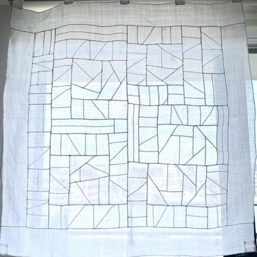 ポジャギ　タペストリー大判　ハンドメイド ポジャギタペストリー 100×100cm （M2） タペストリー・壁掛け