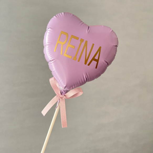 ミニバルーンスティック　パステルハート 3枚目の画像