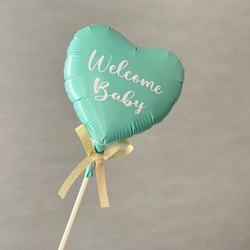 ミニバルーンスティック　パステルハート 2枚目の画像