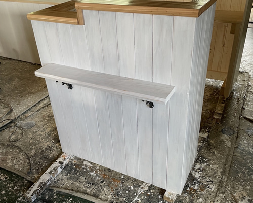 レジカウンター 受付カウンター 机・デスク エバーグリーン 【イン