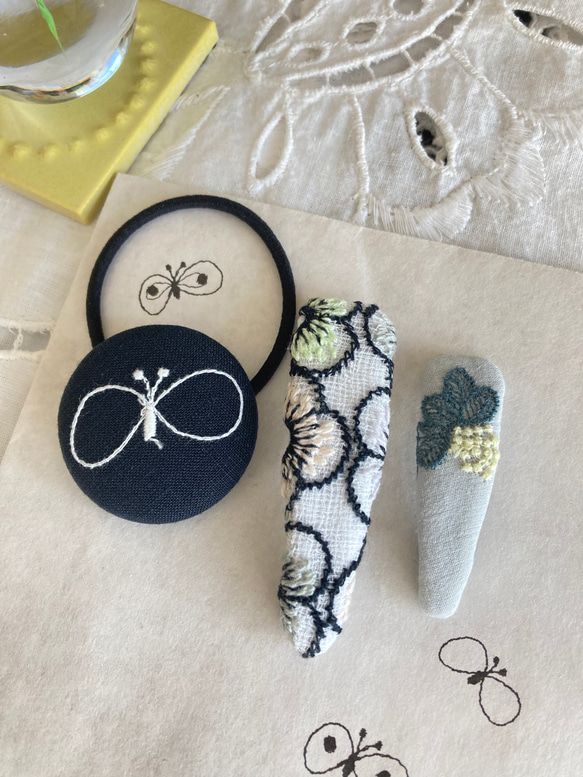 専用✨ミナペルホネンハンドメイドパッチンピン 佳 