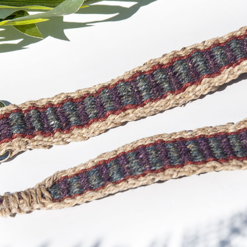 彼氏へのクリスマスプレゼント、綿麻編み込みベルト/編み込みベルト