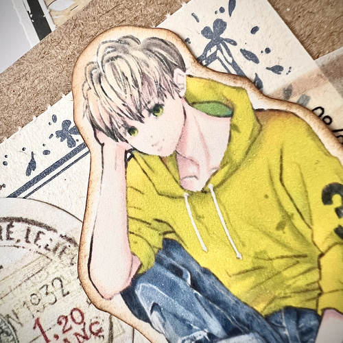 春夏秋冬系男子　フレークシール 新作＊男の子フレークシール set A ダイカット シール