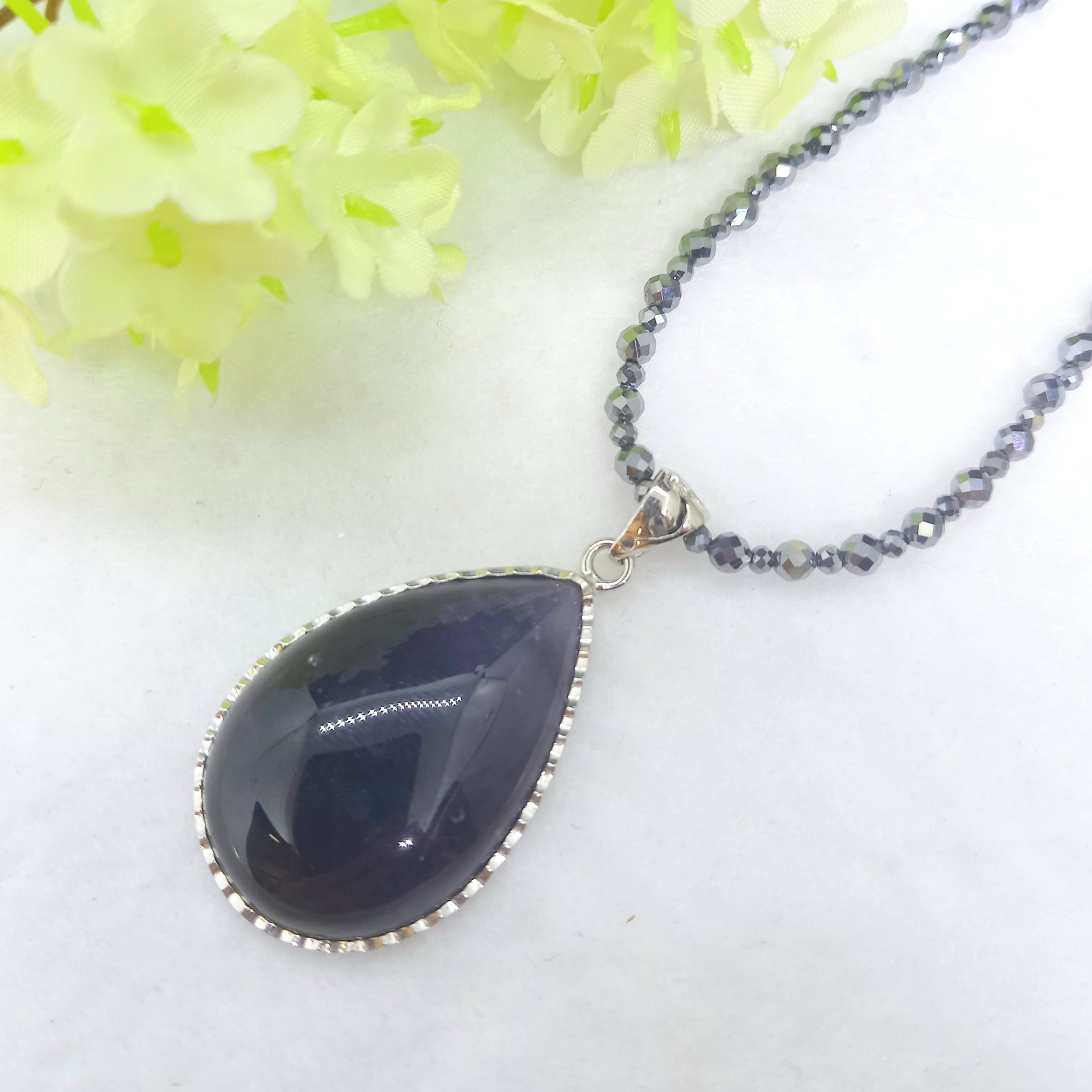 [N-140] アイオライト・ネックレス