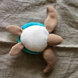 ウミガメの赤ちゃん　ぬいぐるみ　キーホルダー 4枚目の画像
