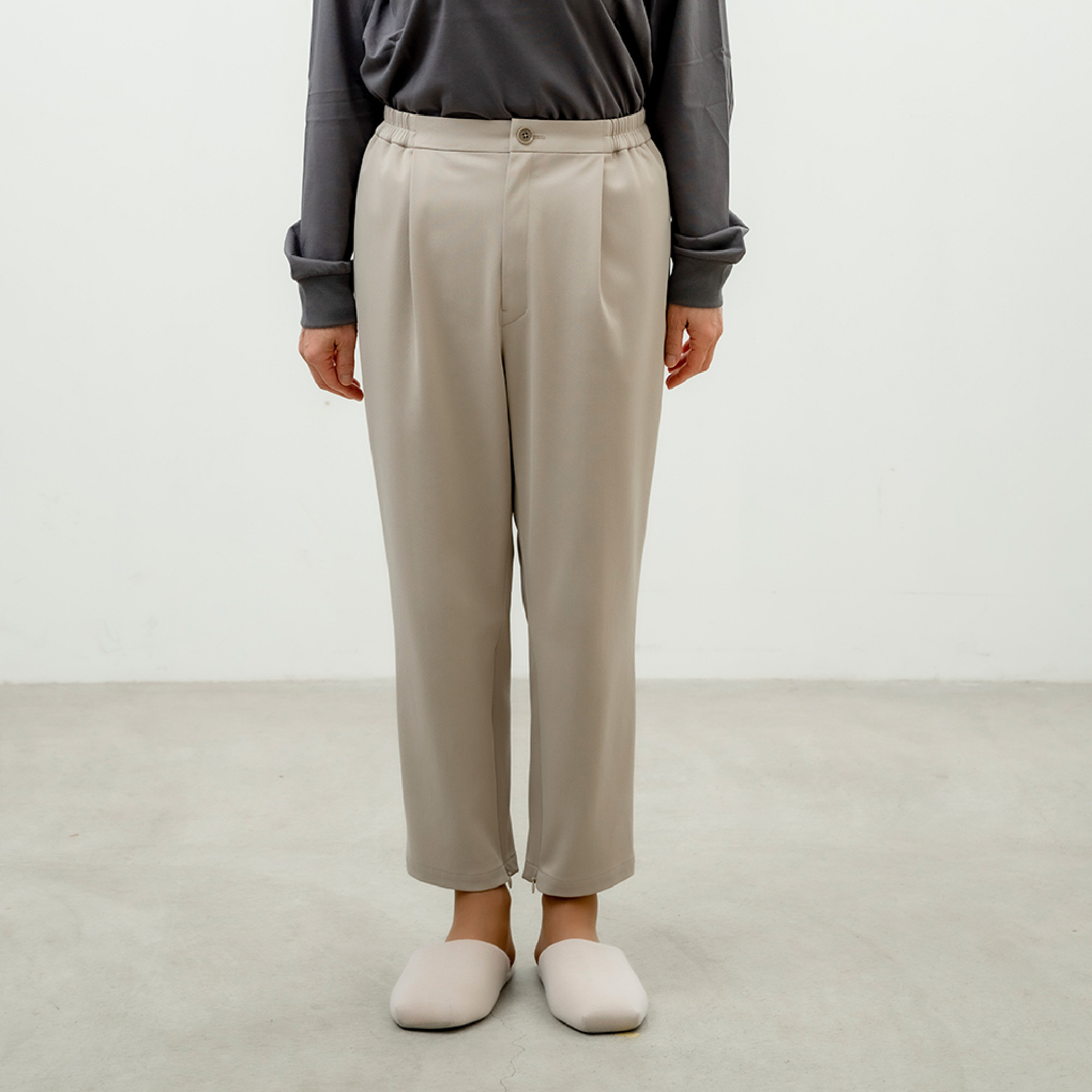 〈多機能！楽ちんパンツ〉便利な裾ファスナー付き/美シルエットで高見えパンツ/洗濯に強くしわにならない！母へのプレゼント 8,030円