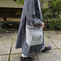 ミナペルホネン・メッツァグリーンBag【metsa/green】2wayトートバッグ