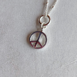 平和のシンボル ピースマークネックレス　silver925 6枚目の画像