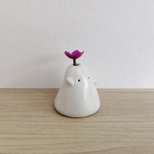 陶器のおばけ(小)〔92b〕｜置物 陶芸 陶器 一輪挿し 造花 その他
