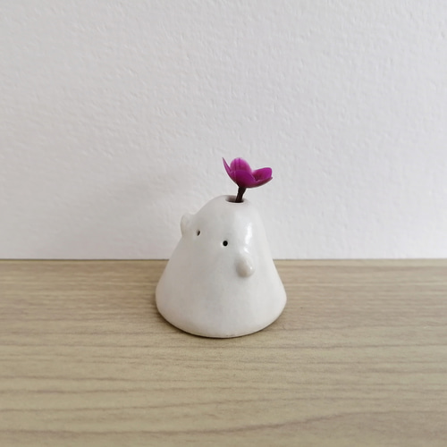 陶器のおばけ(小)〔92b〕｜置物 陶芸 陶器 一輪挿し 造花 その他置物