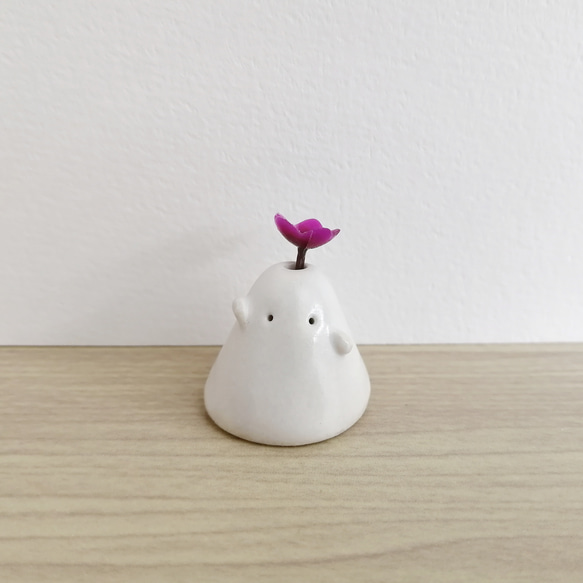 陶器のおばけ(小)〔92b〕｜置物 陶芸 陶器 一輪挿し 造花 その他