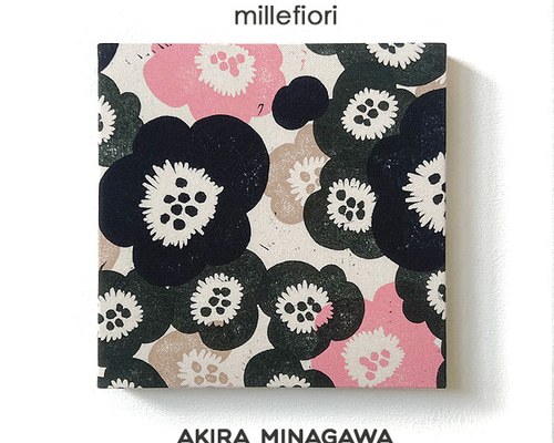 ミナペルホネン　ファブリックパネル　タンバリン　choucho　花　プレゼント ミナペルホネン ファブリックパネル タンバリン チョウチョ スキップ