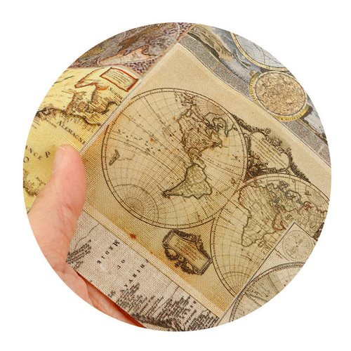 ヴィンテージ コラージュ モダーン風地図 アンティークマップ