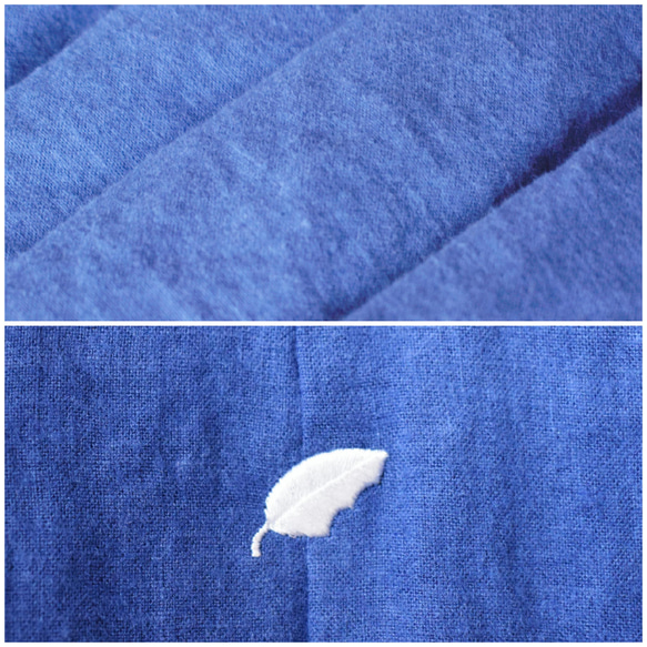 法式亞麻襯衫，華麗 A 字輪廓和褶皺 [SOL093F] 第13張的照片