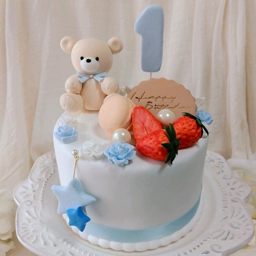 ミッチー様】フェイクスイーツ◇ホール苺サンド♡薔薇飾り