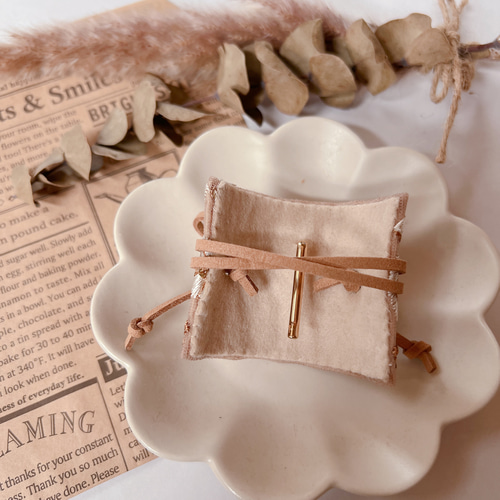 インド刺繍リボン ポニーフック ポニーフック・ヘアカフス ＊ himeri