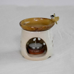 小鳥の茶香炉「スズメ」（アロマポット） 6枚目の画像