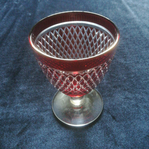 プチワイン】レッド ワイングラス(小) 約128mL ☆切子細工 切子雑貨 手 