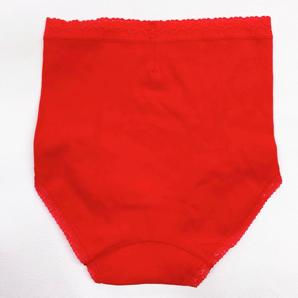 日本製　綿　赤ショーツ　LLサイズ　2枚セット　送料込み　赤パン 2枚目の画像
