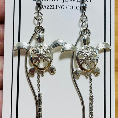 ハワイアン ホヌ カメ ピアス ネックレス ピアス（フック