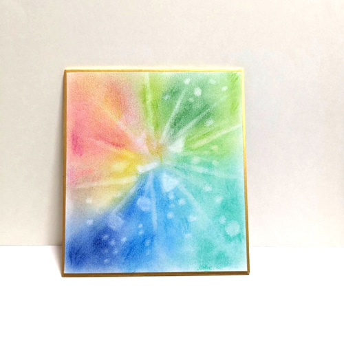パステルsugar 絵画原画 ヒーリングアート パステル原画「新しいはじまり」 イラスト