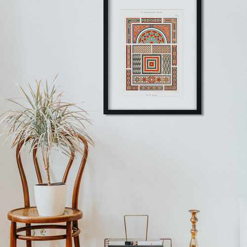 NO.511】エスニックなパターン模様アートポスターモロッカン