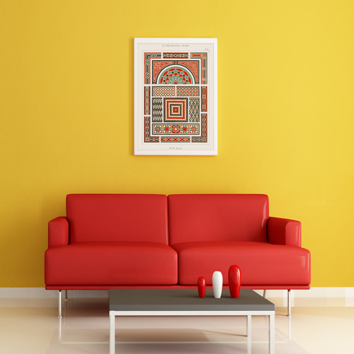 NO.511】エスニックなパターン模様アートポスターモロッカンタイル