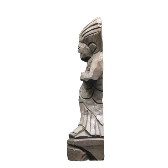 蔵王権現(16cm zg4526)仏像 円空仏 摸刻 木彫 4枚目の画像