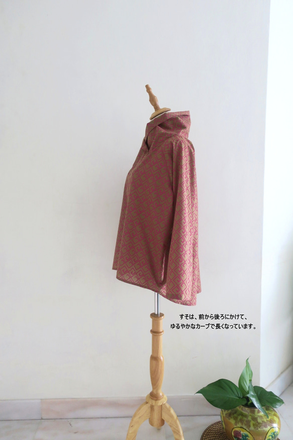 秋冬・インド布のブラウス（シンガポールから送料無料） 3枚目の画像