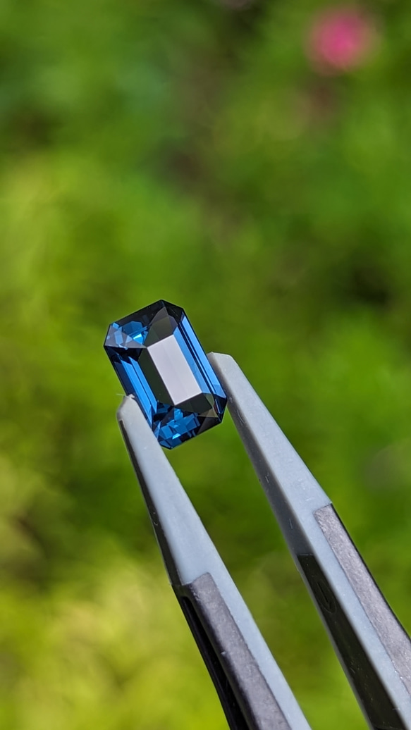 【CGL鑑別書付き】天然コバルトブルースピネル 1.68ct エメラルドカット　レクタングラーカット　スリランカ産 20枚目の画像