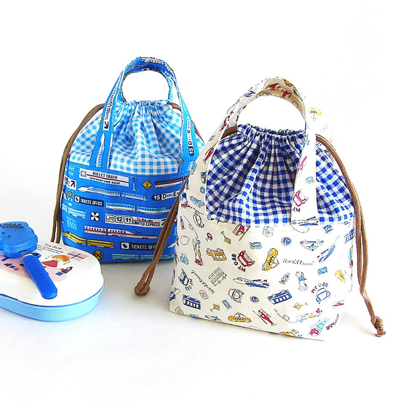 持ち手付きお弁当袋　　保冷保温タイプ 楽天市場】巾着ランチバッグ 保冷保温 巾着型 保冷バッグ お弁当