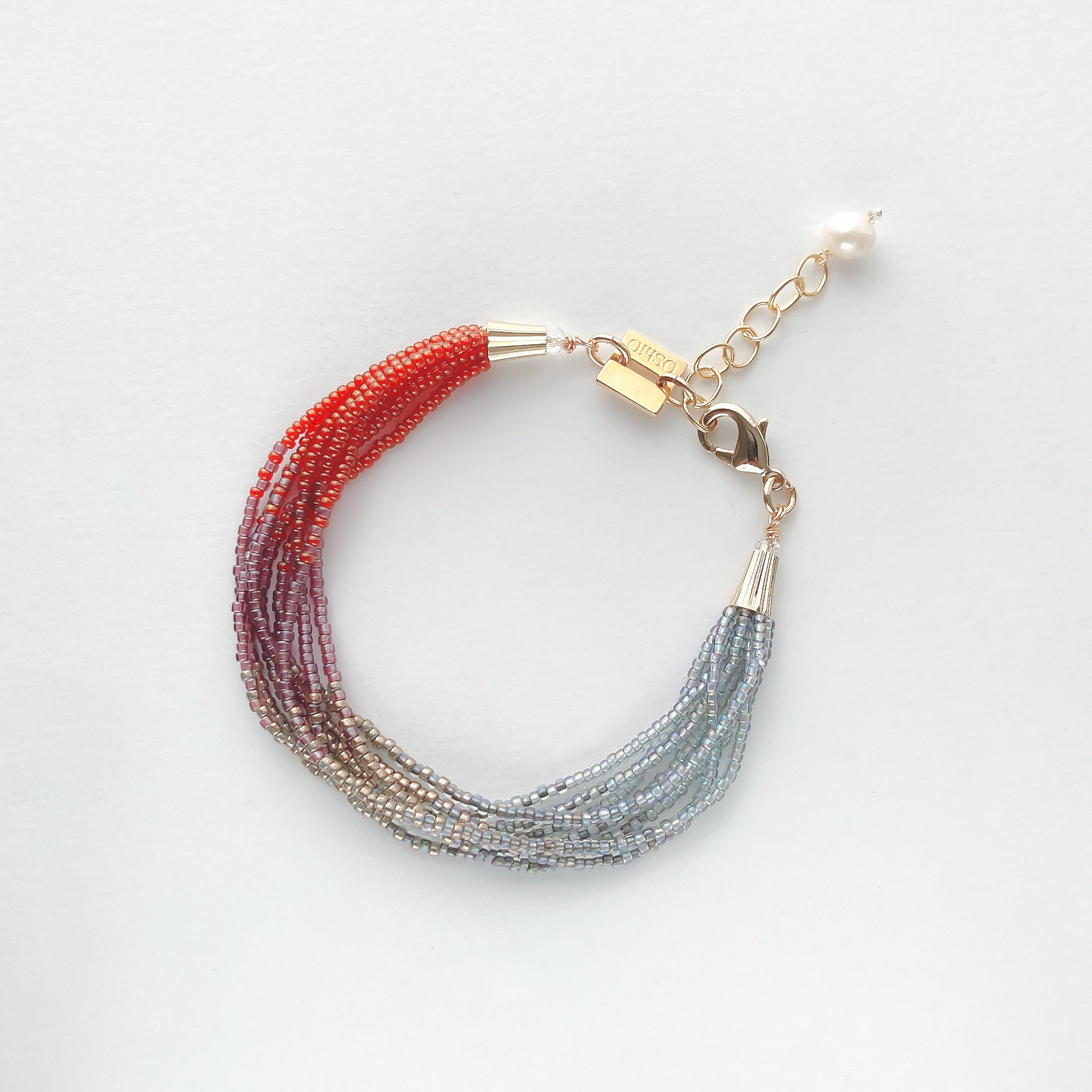 BRACELET:「秋」四季 -グラデーションビーズのブレスレット-