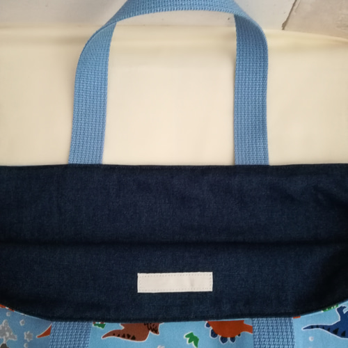 レッスンバッグ　入学　入園　リバティ　恐竜柄 52beb9c0f8a35f1592e70ee613d1e9