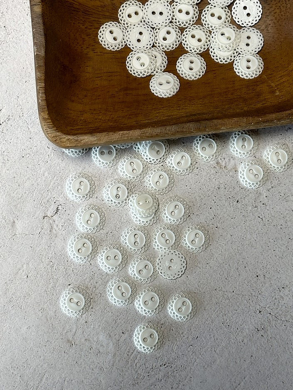 【再販】13.3mm ◆ プラスチックボタン ◆ 2穴 ◆ 15ヶ入 ◆ B-No,022 9枚目の画像