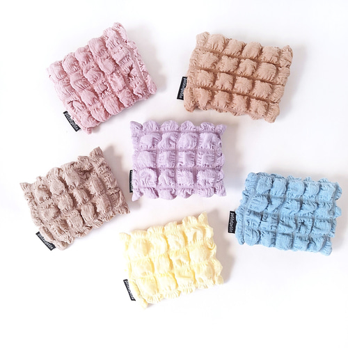 t*n様 【未使用・タグ付き】LUDLOW ポップコーンティッシュケース　ブルー 受注製作】 ポケットティッシュ入れ ポーチ ポケットティッシュカバー