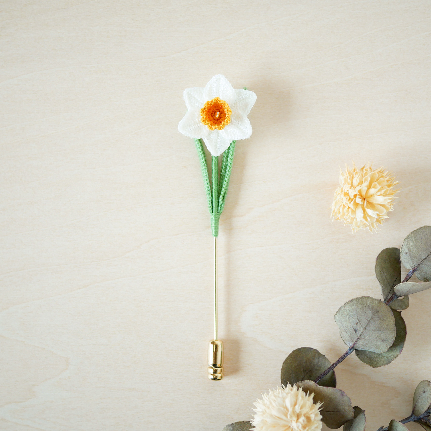 う*ん様 花のブローチ