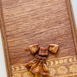 【Etta】アロハボヘミアンなドールのお洋服：シェルブラウン 3枚目の画像