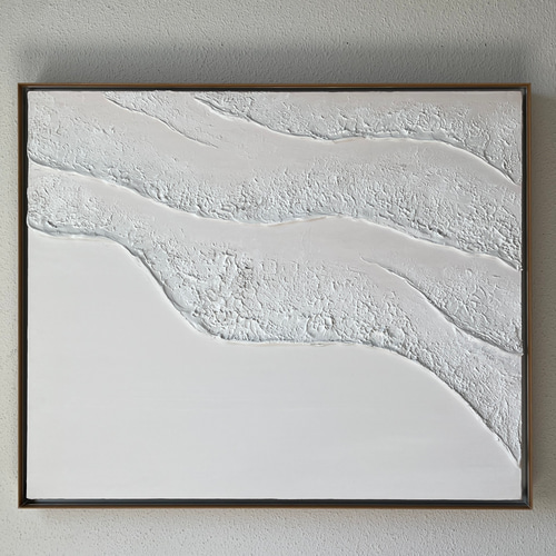 Beach 02】海の絵 波の絵 サイズオーダー 極細フレーム 海の絵