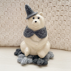 再販10以上♡【ハロウィン3点セット】しろくま貯金箱 小物セット