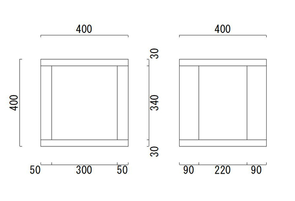 JBL4312等用　無垢スピーカースタンド　４０×４０×高さ４０まで同価格　ご注文後製作 