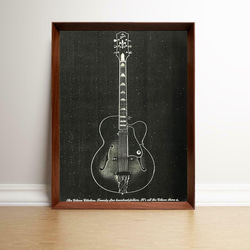 ギター 1960年代 アメリカ ヴィンテージ 雑誌 広告  額付 ポスター 1枚目の画像