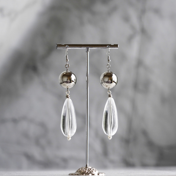 海外で大バス中！ラスト1点シルバーイヤリング just the way you are ピアス・イヤリング / 大ぶり / シルバー