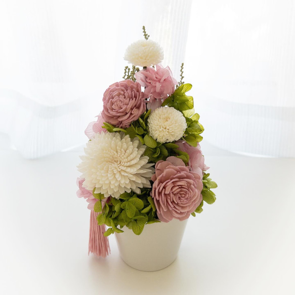 専用 めろんぱん様♪プリザーブドフラワー お供え 仏花 仏花 ✧ライトグリーン✧ プリザーブドフラワー お供え花 小さめ