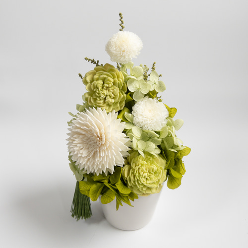 専用 めろんぱん様♪プリザーブドフラワー お供え 仏花 プリザーブドフラワー 仏花 お供え花 凛（りん）花器付