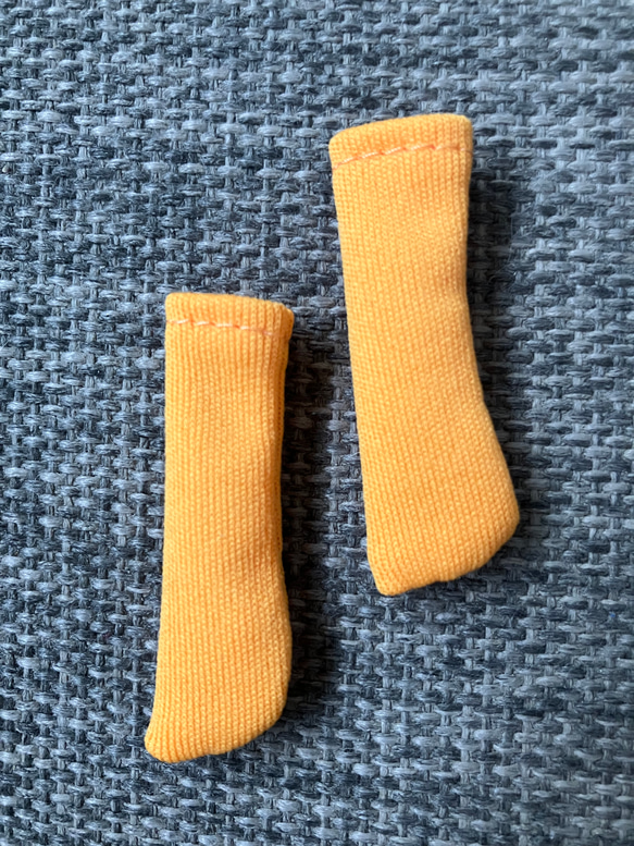 オビツ11  靴下　mango orange 3枚目の画像