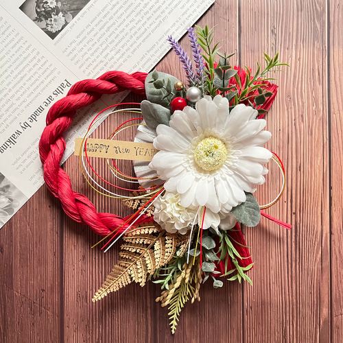 しめ縄リース2024❁︎20cm