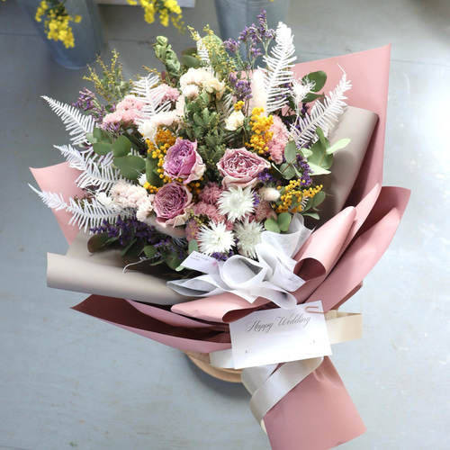 ギフト花束がすぐ届く！おまかせオーダー花束8800 / ドライフラワー