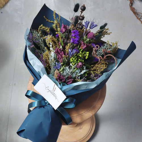 ギフト花束がすぐ届く！〈おまかせオーダー花束8800〉ドライフラワー